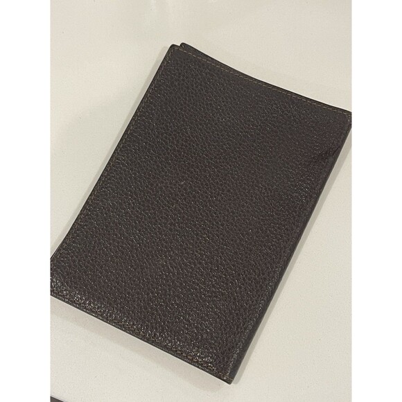 Longchamp Brown Leather United States Passport Cover Very Soft Great Condition - Picture 3 of 7